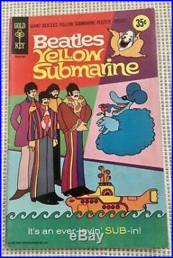 Vintage 1968 Beatles Yellow Submarine Comic Book with POSTER