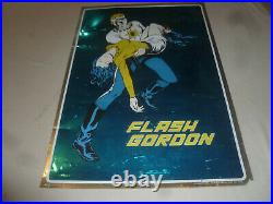 Vintage 1972 Flashbacks Flash Gordon Comic Book Poster Mylar Foil Rare 30 X 21