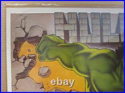 Vintage 1977 The Hulk original Marvel Comic book cartoon character poster 10225