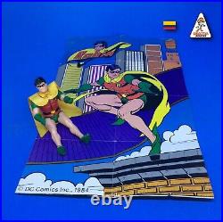 Vintage 1987 Robin Super Powers Colombian Release Gulliver Original Poster DC