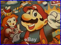 Vintage 1988 21 x 32 Super Mario Bros I Saved the Princess Nintendo Poster