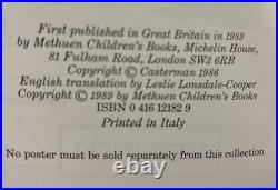 Vintage 1989 THE TIN TIN POSTER BOOK HERGE METHUEN 15.4 x 12. From Italy
