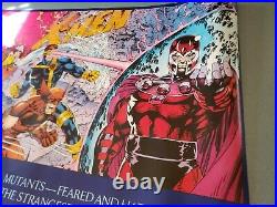 Vintage 1992 Marvel Comics Jim Lee extra large Poster 59x30 X-Men 1 Colorful