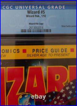Vintage 1992 Wizard Comic Book Price Guide #5 w Poster CGC 9.0 WP RARE