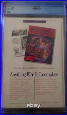 Vintage 1992 Wizard Comic Book Price Guide #5 w Poster CGC 9.0 WP RARE