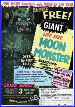Vintage 6 Foot MOON MONSTER (reproduction) Sold in the 1970's Comic Books
