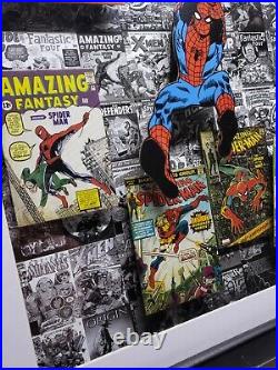 Vintage 90s Style Marvel Spider-man Comic Books Wall Art