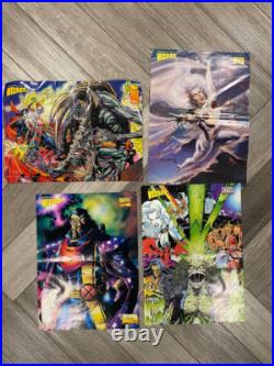 Vintage 90s double sided Wizard poster Marvel Storm Ghostrider Hulk Spawn