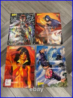 Vintage 90s double sided Wizard poster Marvel VAMPIRELLA XTREME STUDIOS Vintage 90s double sided Wizard poster Marvel VAMPIRELLA XTREME STUDIOS