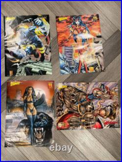 Vintage 90s double sided Wizard poster Marvel VAMPIRELLA XTREME STUDIOS Vintage 90s double sided Wizard poster Marvel VAMPIRELLA XTREME STUDIOS