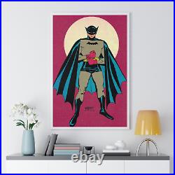 Vintage Batman Art Piece Marvel Ultra HD Framed Poster