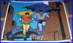 Vintage Batman Cartoon Authentic Original Poster 1966 Print Fair to Good Vintage Batman Cartoon Authentic Original Poster 1966 Print Fair to Good