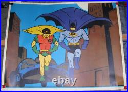 Vintage Batman Cartoon Authentic Original Poster 1966 Print Fair to Good Vintage Batman Cartoon Authentic Original Poster 1966 Print Fair to Good