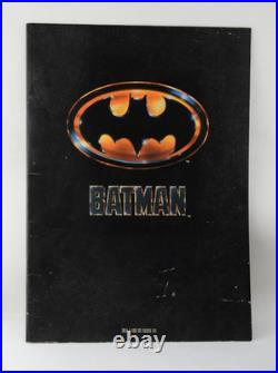 Vintage Batman Poster Book 8 pcs 16x11 1989 Joker Jack Nicholson Batmobile EUC