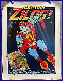 Vintage CAPTAIN ZILOG Wescon Exclusive Promotional Poster 1979