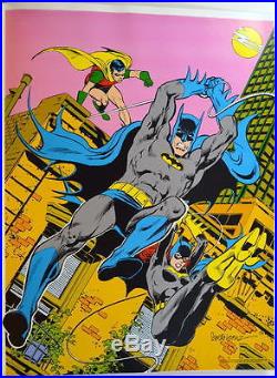 Vintage DC 1978 UNCUT SHEET PRINTER PROOF POSTERS Rare Batman Flash Wonder Woman