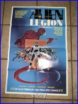 Vintage Epic Comics THE ALIEN LEGION Comic Book POSTER Sci fi 1983 Carl Potts