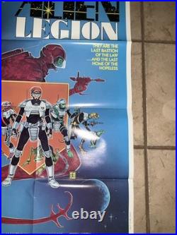 Vintage Epic Comics THE ALIEN LEGION Comic Book POSTER Sci fi 1983 Carl Potts
