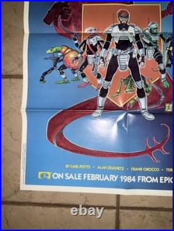 Vintage Epic Comics THE ALIEN LEGION Comic Book POSTER Sci fi 1983 Carl Potts