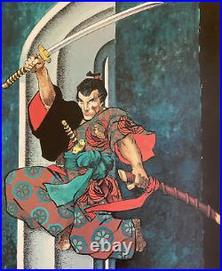 Vintage Frank Miller's RONIN Samurai Poster 1983 DC Comics Never Displayed Rare