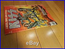 Vintage KISS BLOOD Comic Book with Centerfold & KISS Marvel Spectacular with Poster