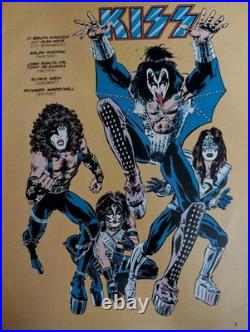 Vintage KISS Marvel Super Special #5 Comic Book 1978 Aucoin With Poster Comic