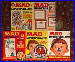 Vintage Mad Magazine Super Special Lot Poster Comic Book Stickers