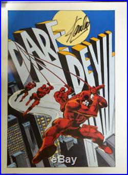 Vintage Marvel 1978 DAREDEVIL Pin up Poster HAND SIGNED by STAN LEE w COA