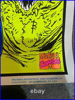 Vintage Marvel 1996 Ghost Rider Black Light Poster Funky Enterprises Rolled