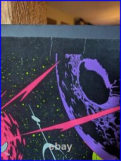 Vintage Marvel Black Light Poster Silver Surfer 1996 Funky Enterprises