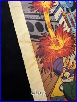 Vintage Marvel Human Torch Alex Schomburg 1984 Poster 23x29