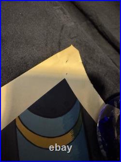 Vintage Marvel Human Torch Alex Schomburg 1984 Poster 23x29