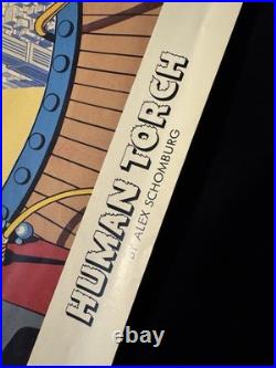 Vintage Marvel Human Torch Alex Schomburg 1984 Poster 23x29