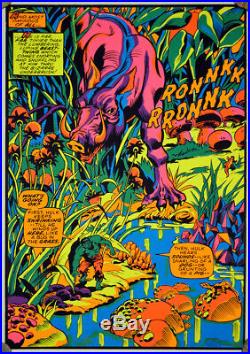 Vintage Marvel Ronnkk Hulk 1971 Third Eye Poster Great Condition