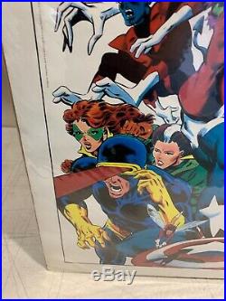 Vintage Marvel Super Heroes The Secret Wars Poster Not For Resale Store Display
