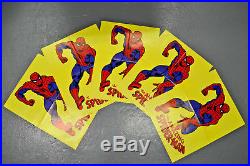 Vintage Original 1976 AMAZING SPIDER-MAN POSTER 24x18 Awesome Colors Bright