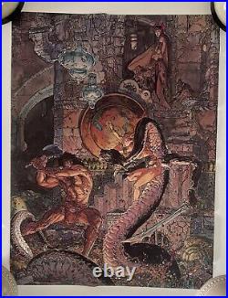 Vintage Original 1978 Michael Kaluta Poster Comic Book Korak Son Of Tarzan 70s