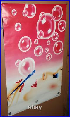 Vintage Poster Soap Bubbles 1984 Retro