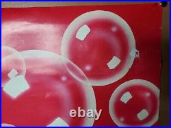 Vintage Poster Soap Bubbles 1984 Retro