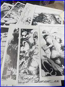 Vintage Rare 1988 Dark Horse Comics Godzilla Portfolio Art Pack 10 Prints