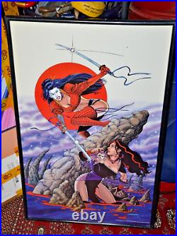 Vintage SHI Vs Crimson Plague William E. Tucci Comic Book Art Poster 36 X23