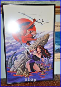 Vintage SHI Vs Crimson Plague William E. Tucci Comic Book Art Poster 36 X23