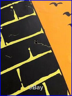 Vintage SPIDERMAN MARVEL THIRD EYE Black Light Poster 4016 Gil Kane USED Damage