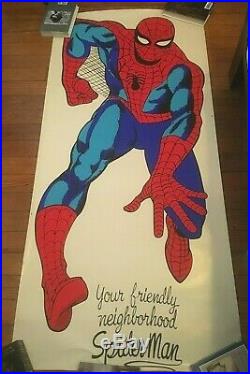 Vintage Spider-Man 6ft door size poster 1965-66 Ditko art. Not a repro