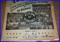 Vintage Spook Show Dr. Silkini's Asylum Of Horrors Campaign Book-frankenstein