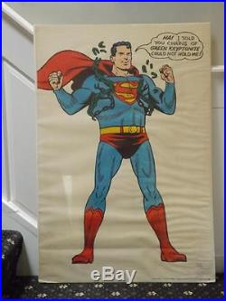 Vintage Superman Poster G & F Posters HA I Told You Chains Of Green Kryptonite