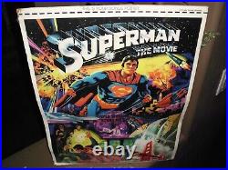 Vintage Superman Wonder Woman Poster Set Huge 21x16 Super Friends Rare M 1978