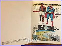 Vintage Superman vs Muhammad Ali Danish comic book printed 1979