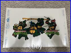 Vintage Teenage Mutant Ninja Turtles Set of 4 Fan Club Book Covers/Posters TMNT