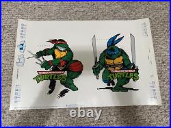 Vintage Teenage Mutant Ninja Turtles Set of 4 Fan Club Book Covers/Posters TMNT
